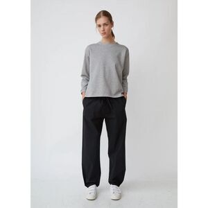 La Garconne Moderne Boy Sweatshirt Size M Japan Minimalist Crop Neutral Gray